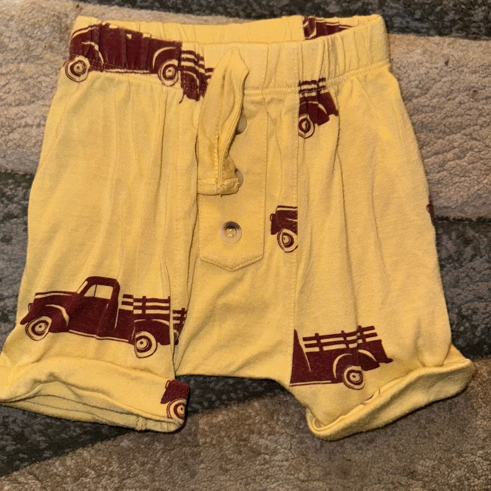 Kate Quinn Farm Truck bamboo shorts